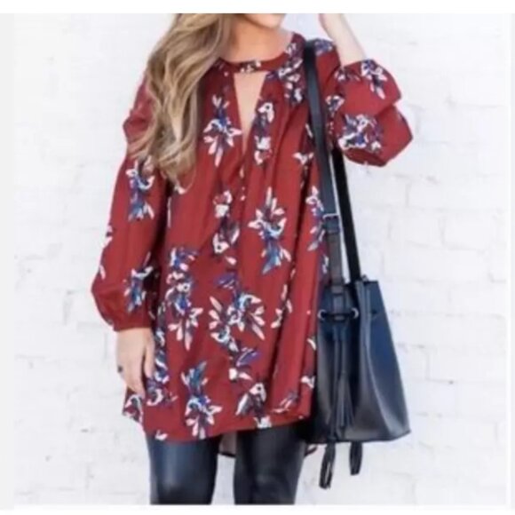 Free People Tree Swing Oversized BohoTunic - Picture 1 of 15